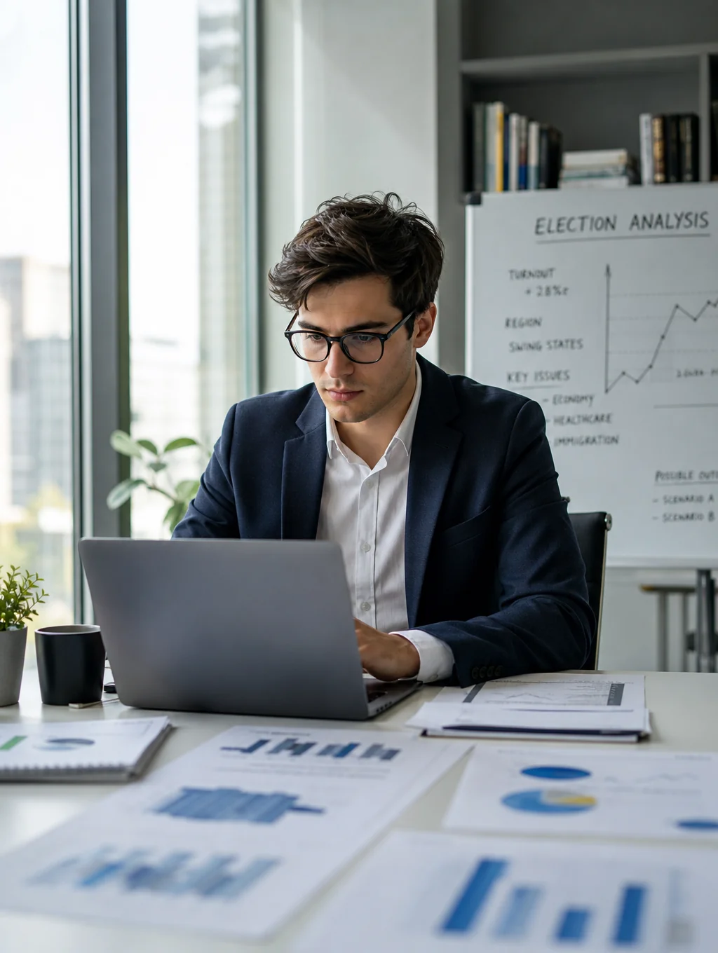 SCOPE analyst reviewing market intelligence data