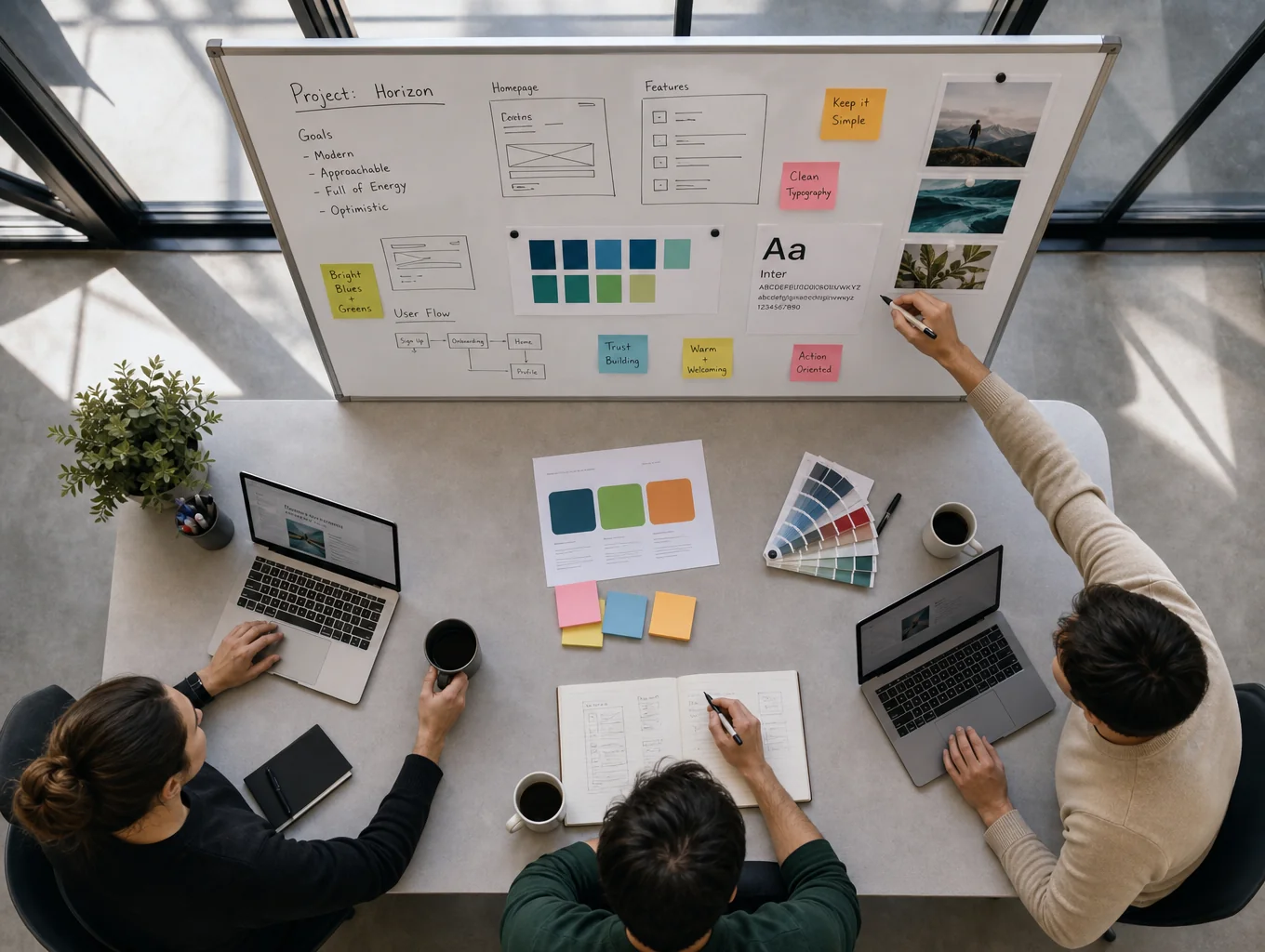 Strategic planning session for market intelligence