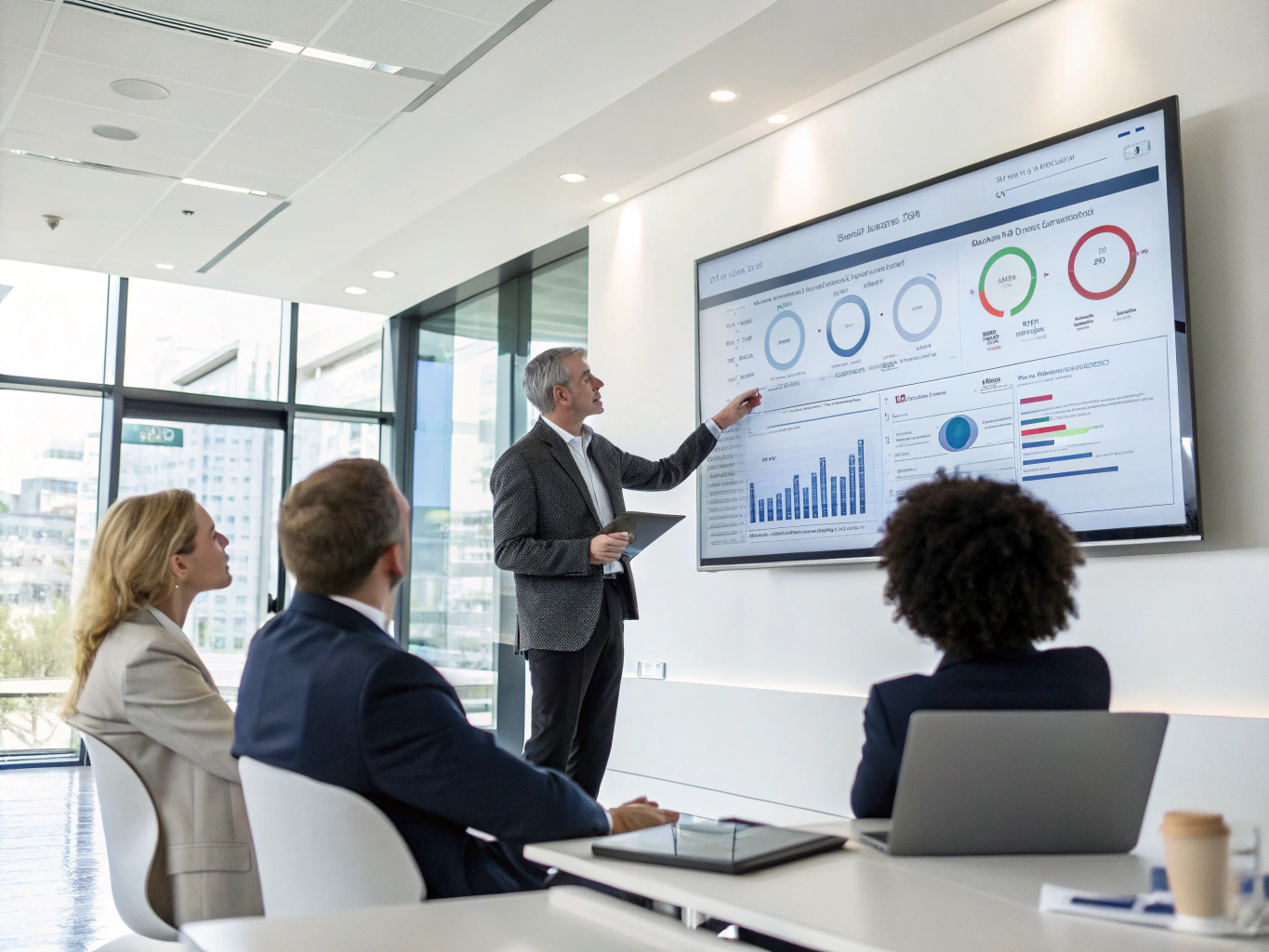 Executive dashboard showing sponsorship return on investment