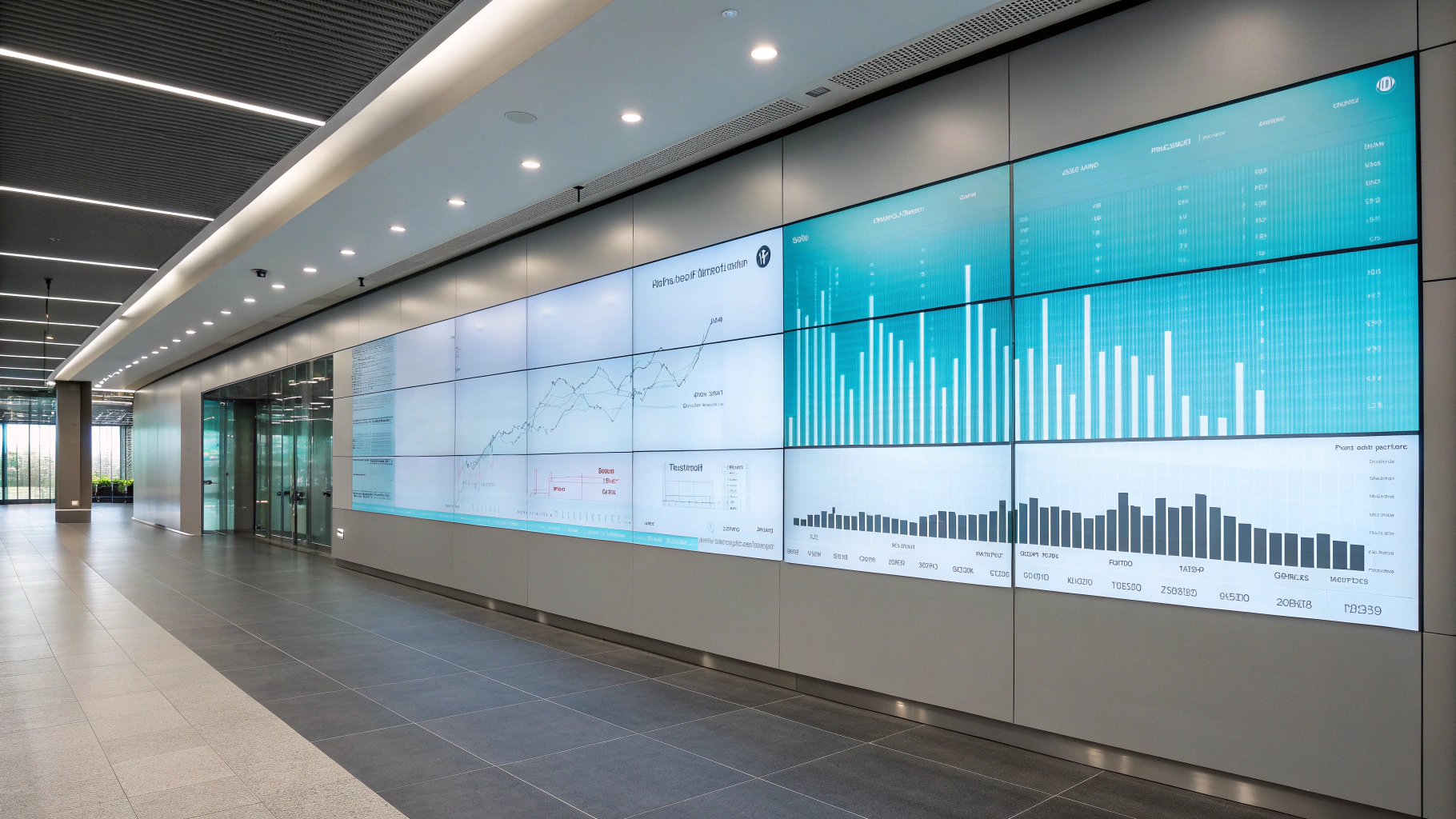 Abstract data visualization of audience trends